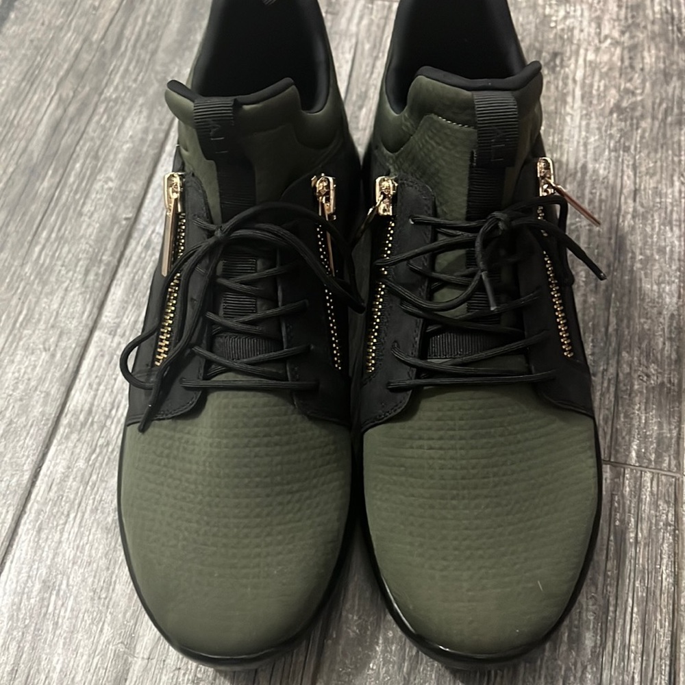 Army green aldo sneakers